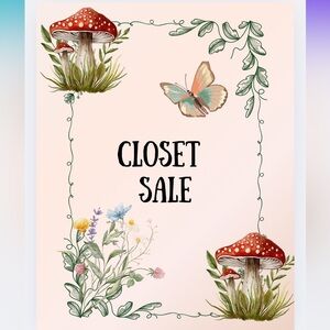 Closet Sale **